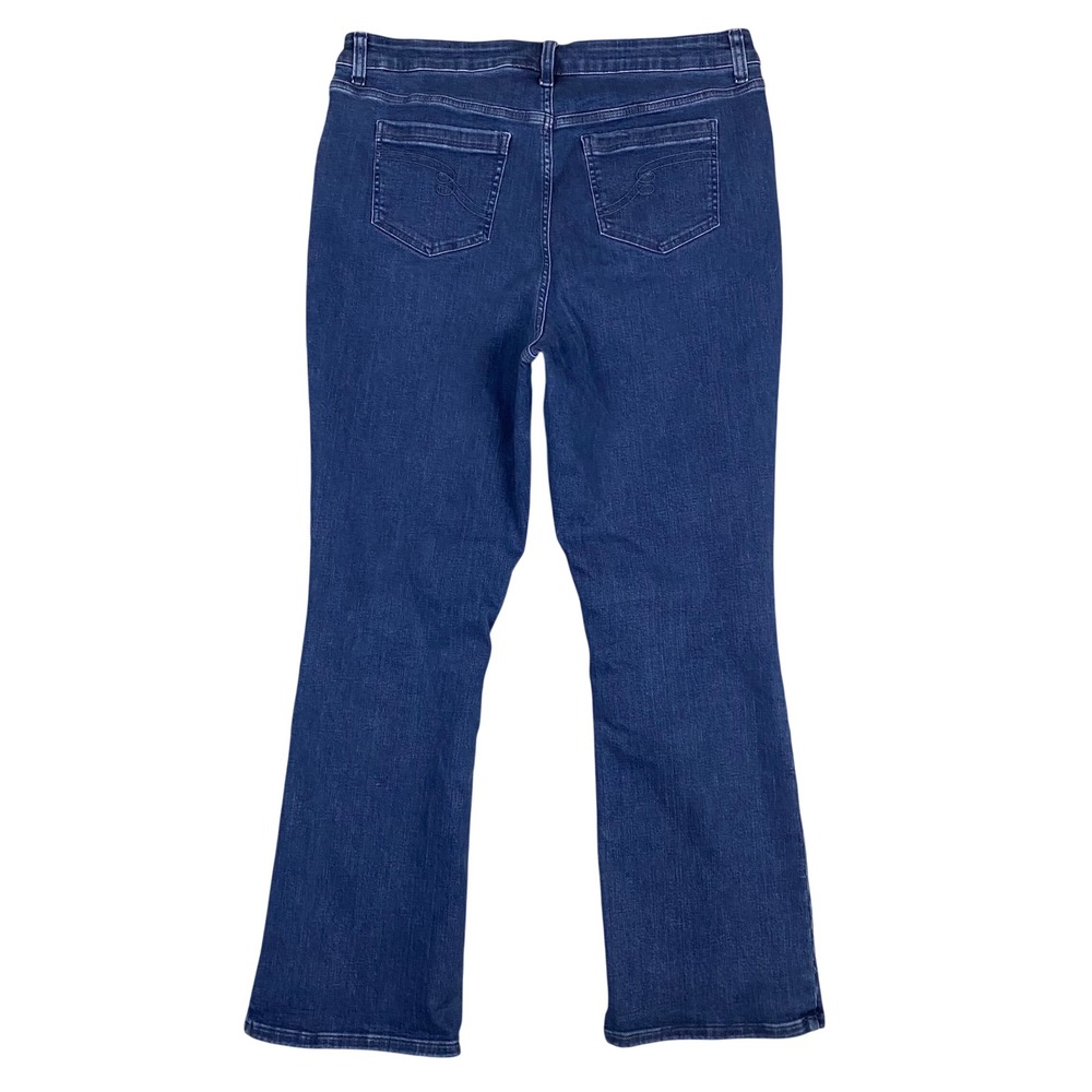 Women with Control Contour Curves Denim Baby Bell Bootcut Jeans Blue Size 16 - Picture 2 of 10